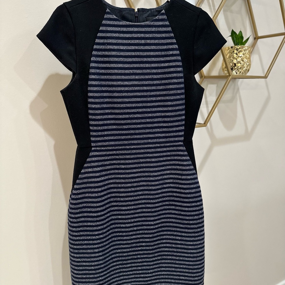 J.Crew navy wool blend dress 4 Tall